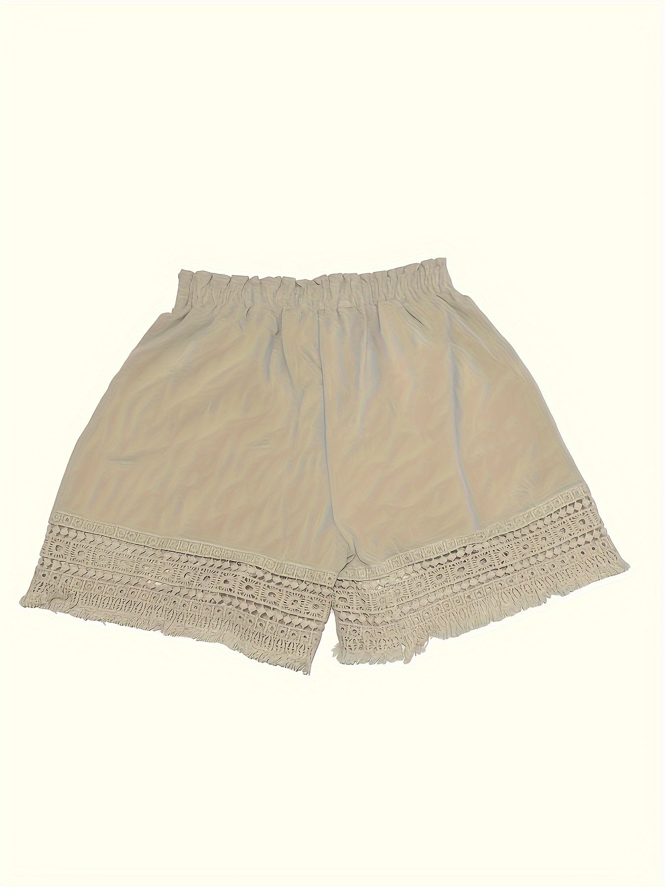Dame sommershorts med heklet blonde – fritid og ferie, normal passform