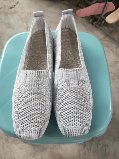 Dames Gebreide slippers Comfortabele modieuze vrijetijdsschoenen voor dagelijks gebruik en reizen