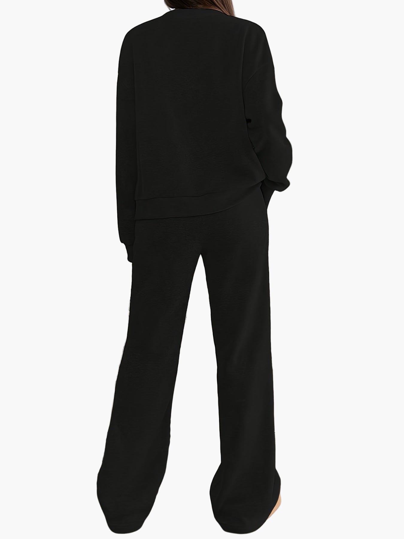 Dames loungewear set – Comfortabel vrijetijdshuispak met knoopsluiting voor thuis en dagelijks gebruik