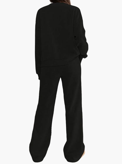 Dames loungewear set – Comfortabel vrijetijdshuispak met knoopsluiting voor thuis en dagelijks gebruik