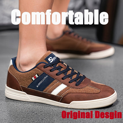 Męskie sneakersy w stylu vintage, super casual na co dzień i czas wolny