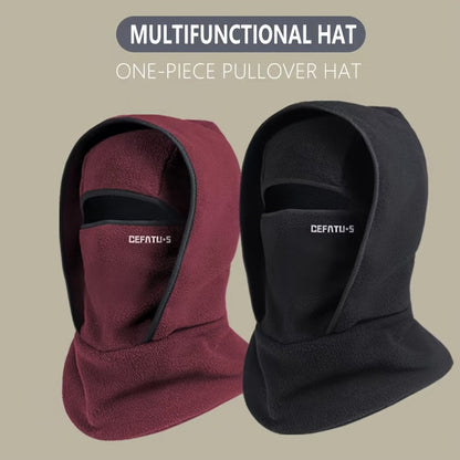 Fleece-winterbivakmuts, winddichte balaclava met capuchon en volledig gezichtsmasker