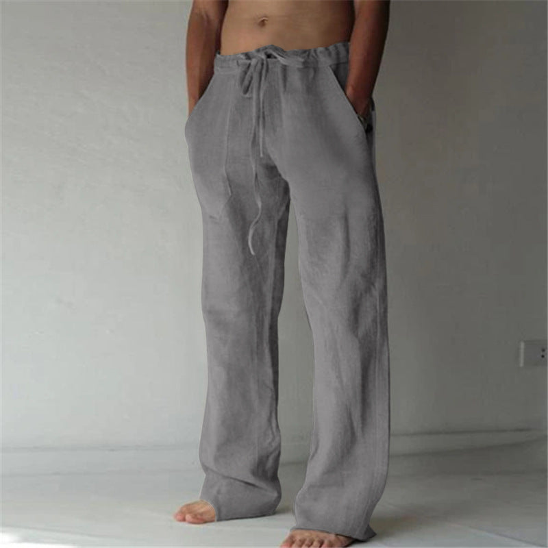 Pantalon de loisirs pour hommes style japonais – Jogging ample à jambe droite