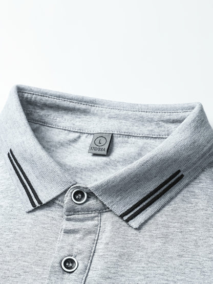Męska koszulka polo z krótkim rękawem Klasyczna Nowoczesna Casual Biznesowa