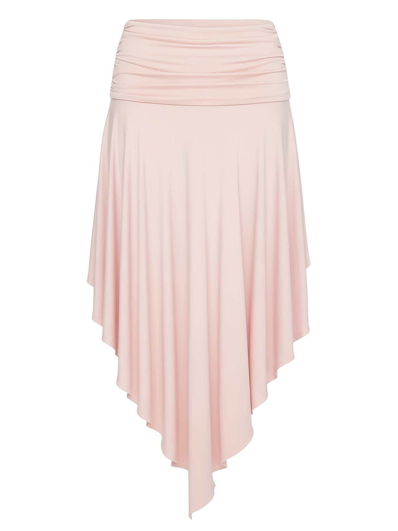 Jupe longue femme plage asymétrique coupe mouchoir mode resort