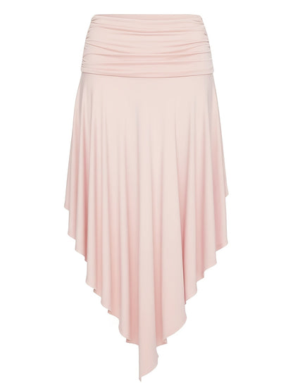 Jupe longue femme plage asymétrique coupe mouchoir mode resort