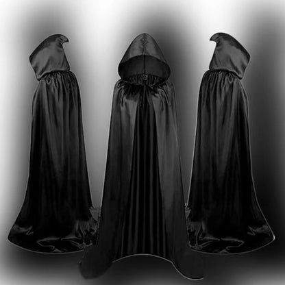 Cape Halloween adulte – Cape de vampire à capuche, réversible pour costumes effrayants & fêtes