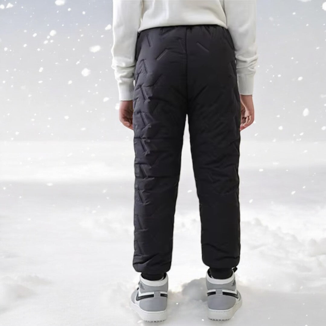 Pantalon thermique d’hiver outdoor enfant – Imperméable et doublé pour garçons et filles – Pantalon de neige sportif pour activités