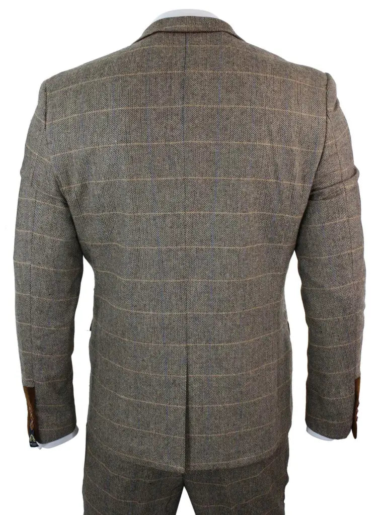 Conjunto de traje triple con doble botonadura para hombre – Estilo británico clásico para bodas, negocios y galas