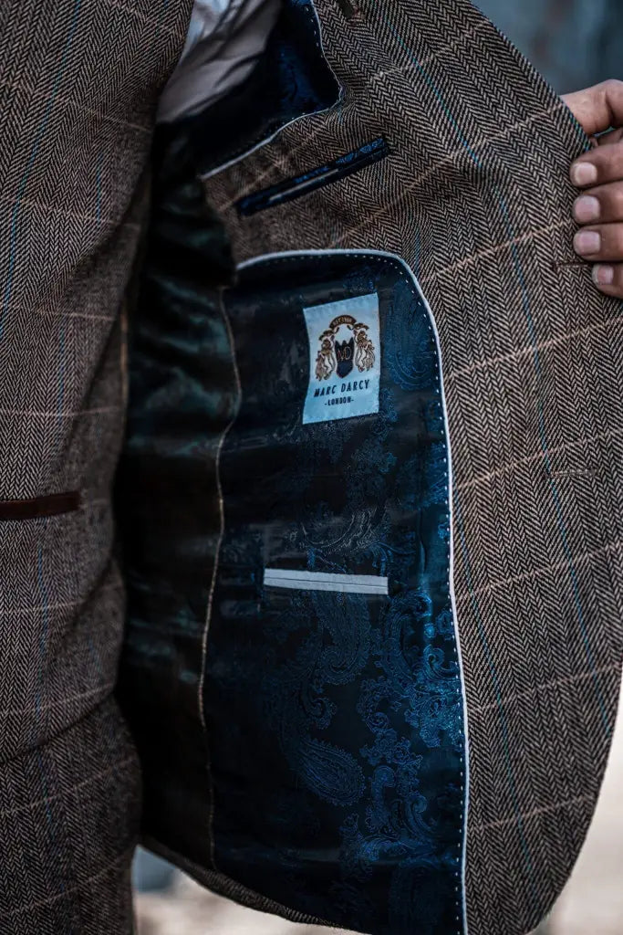 Conjunto de traje triple con doble botonadura para hombre – Estilo británico clásico para bodas, negocios y galas