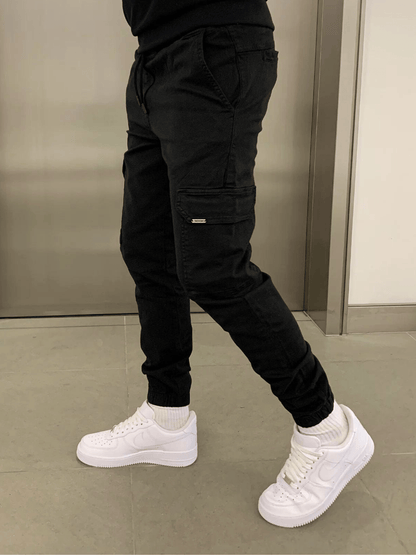Herren Jogger Cargo Hose – Moderne Freizeithose mit Taschen und Bündchen, Streetwear Style