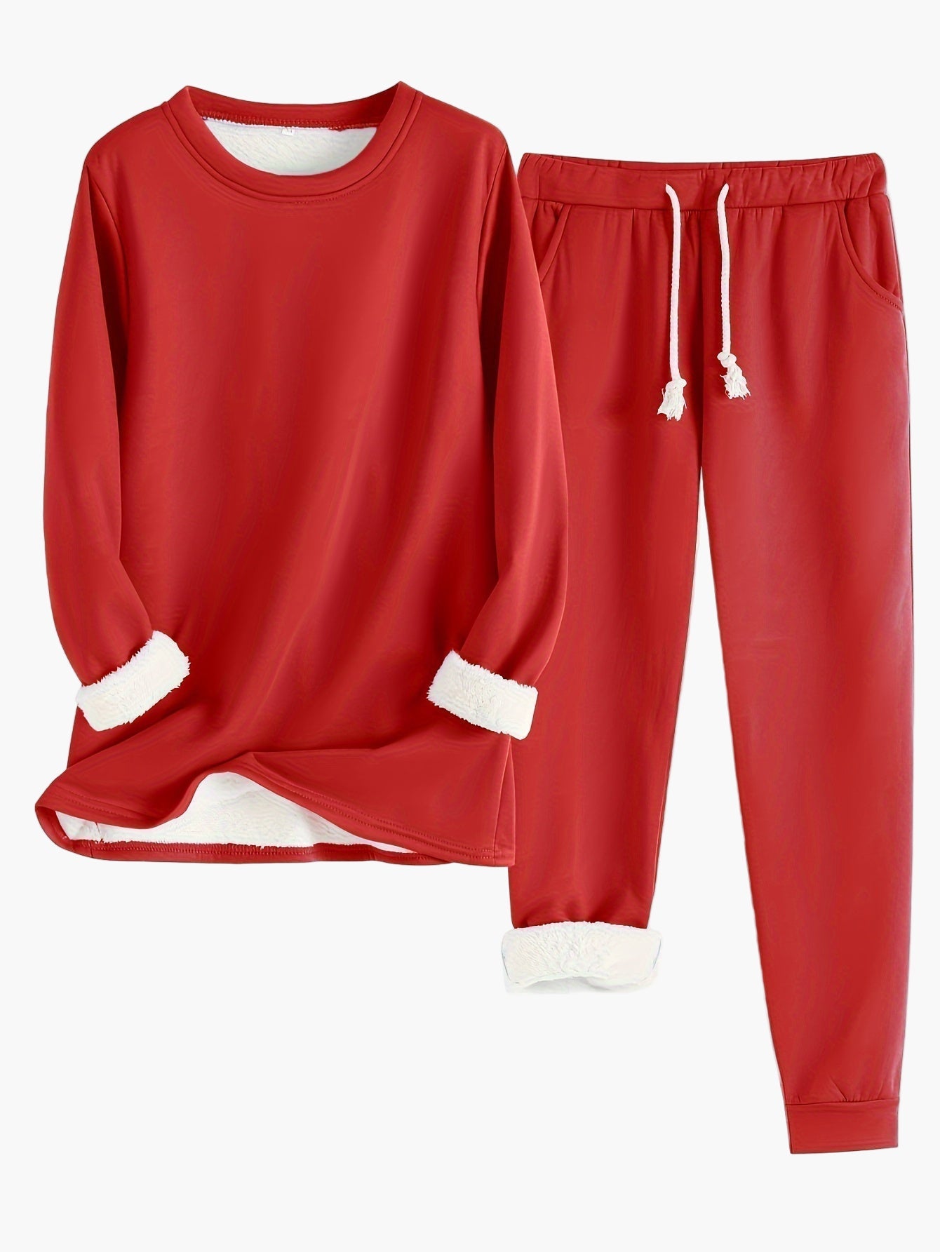Damen Kuschelige Lounge Set Zweiteilig – Bequemer Hausanzug für Freizeit & Entspannung