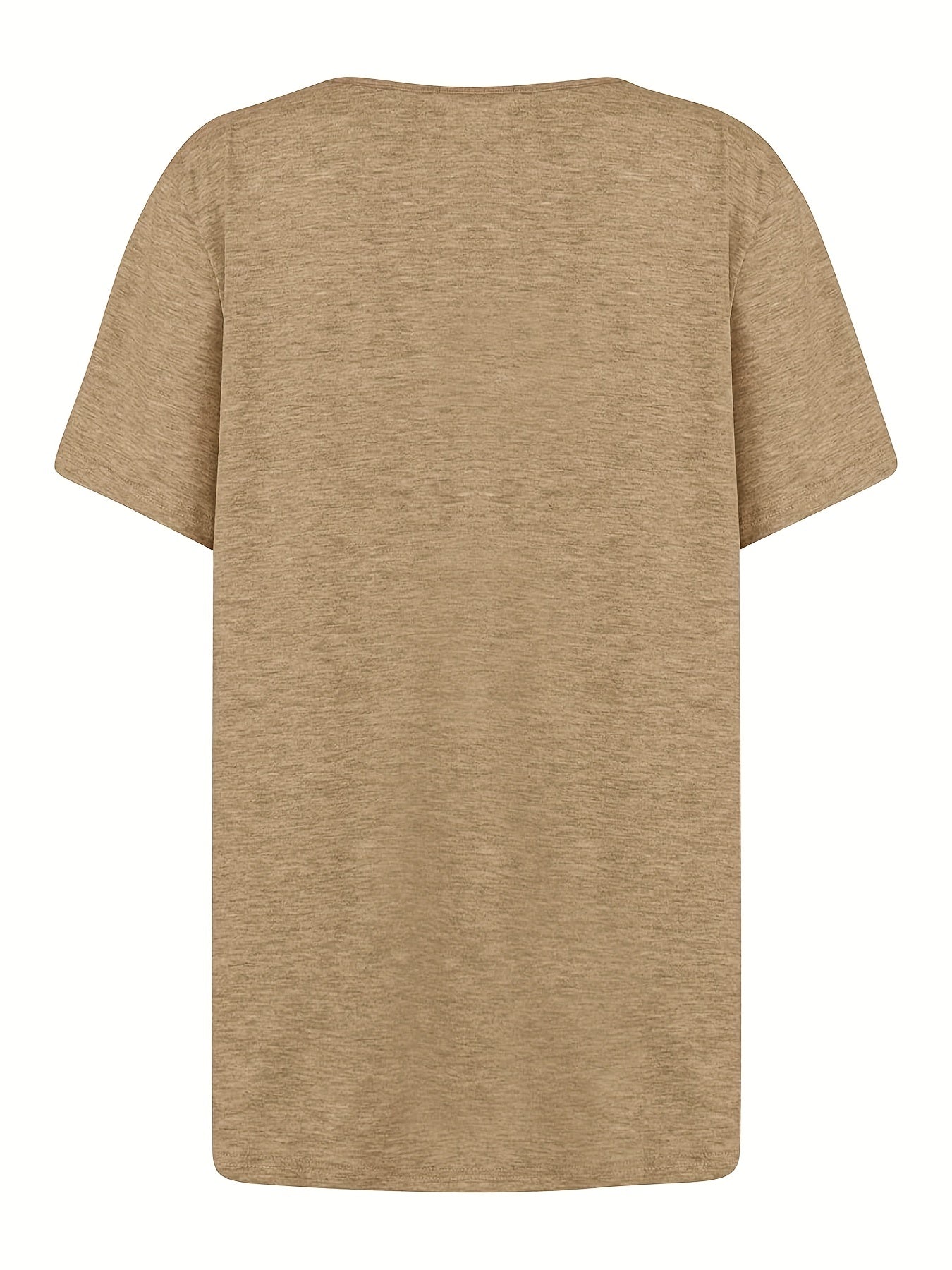 Damen Sommer-Shirt mit asymmetrischem Ausschnitt und Knopfdetail – Lässiges, modisches Freizeitoberteil