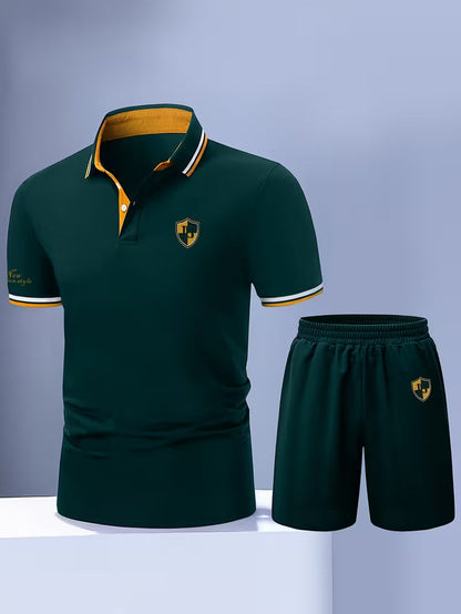 Herren Polo Short Set – Elegantes Freizeit-Outfit mit sportlichem Look für Alltag und Sommer