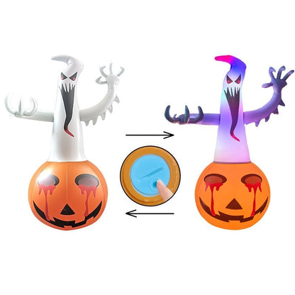 Décorations gonflables Halloween pour fête et jardin – Figurines amusantes et effrayantes pour fête Halloween