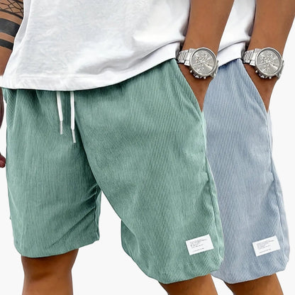 Pantaloncini da uomo vintage casual con tasche – Vestibilità regolare, stile street, moda estiva