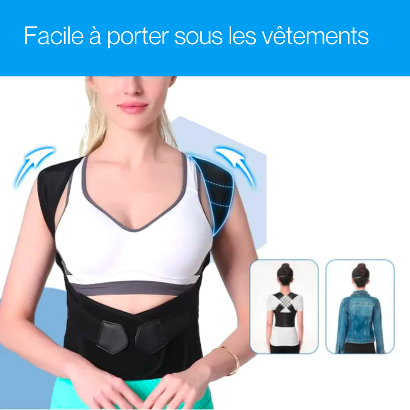 Correcteur de posture homme – Soutien dorsal et redresseur pour une posture saine
