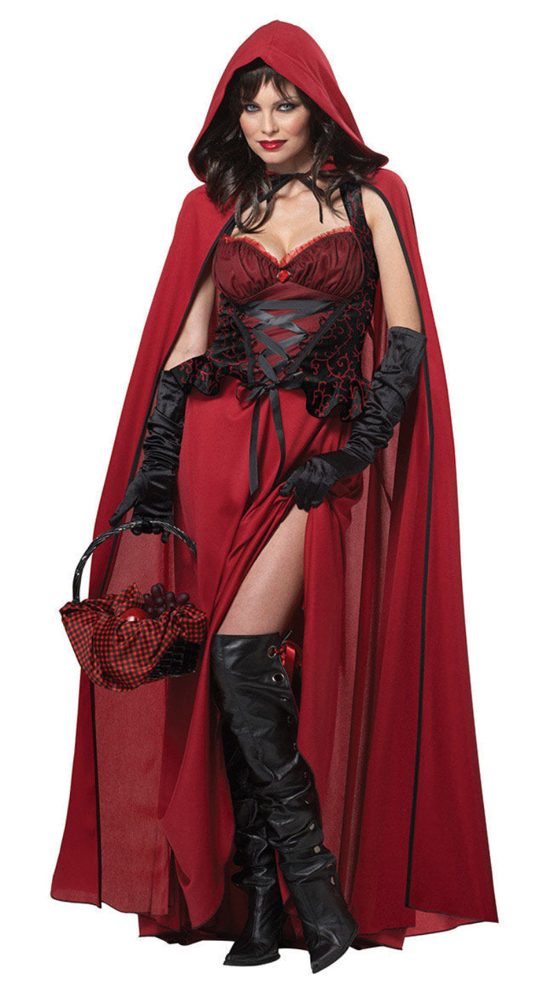 Dame Halloween Kostume Eventyr-Rødhætte – Forførende Festoutfit til Voksne