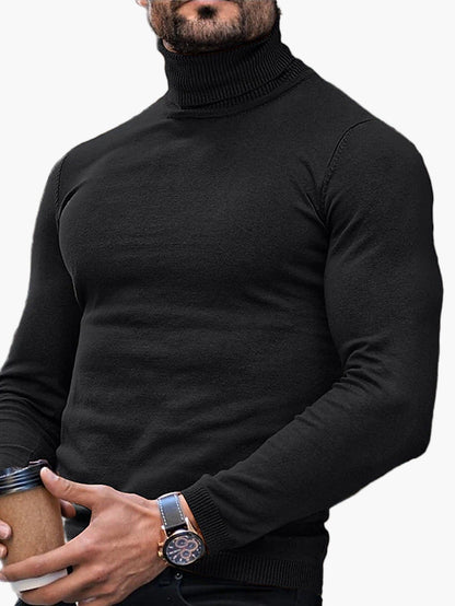 Herren Rollkragenpullover Slim Fit – Stilvoller Strickpullover für Alltag und Büro