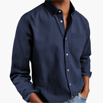 Heren Casual overhemd Denim – Klassiek Button-Down voor dagelijks gebruik & kantoor