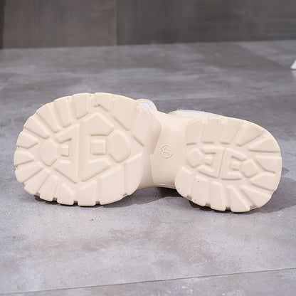 Damen Plateausandalen mit Klettverschluss – Elegante Sommerschuhe für Alltag und Freizeit