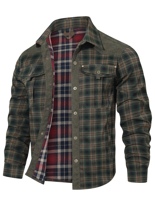 Chaqueta de ocio para hombre estilo outdoor con diseño de cuadros – Estilo casual para el día a día y la aventura