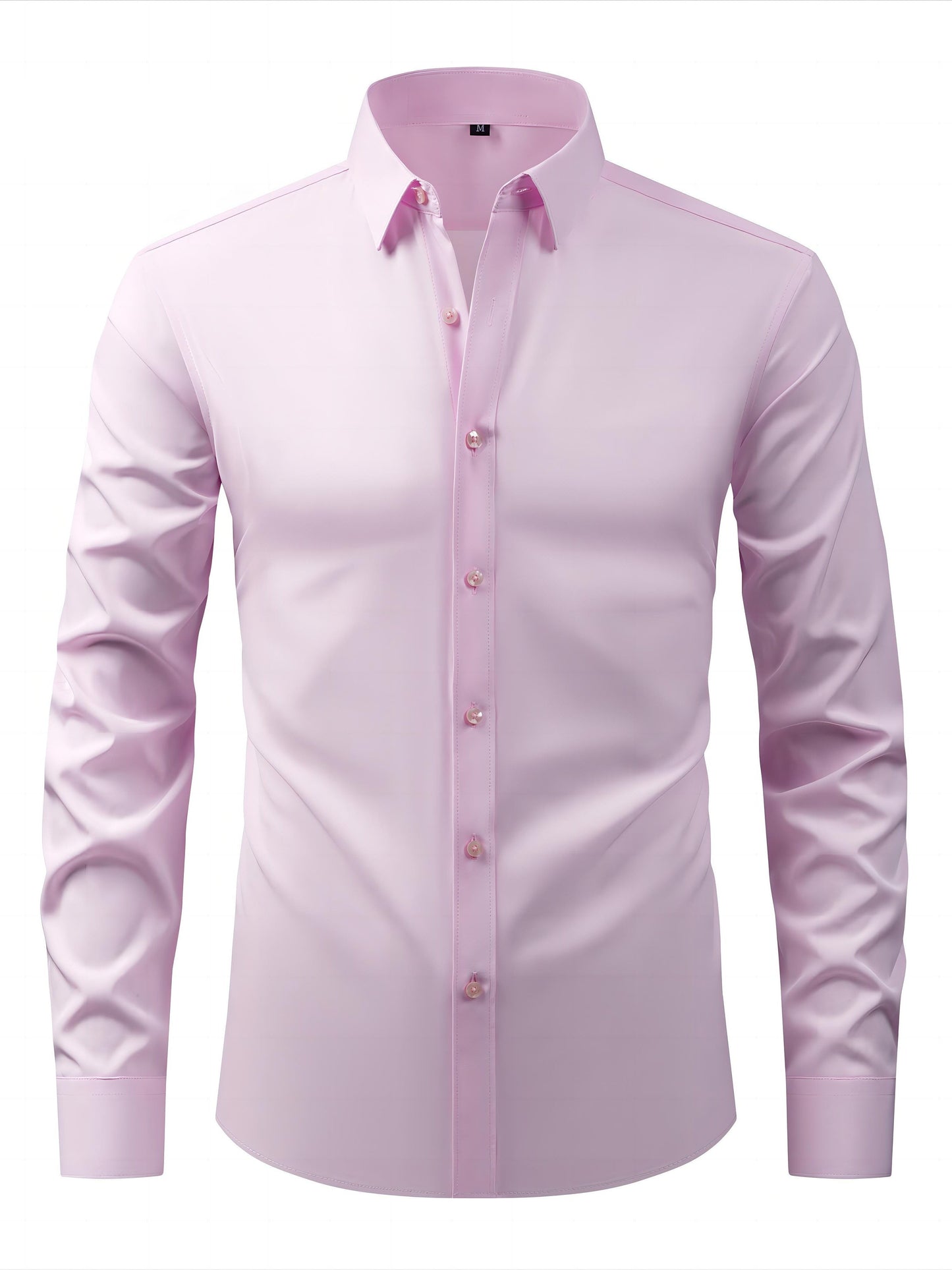 Chemise décontractée business homme coupe slim – Chemise élégante à manches longues pour le quotidien et le bureau