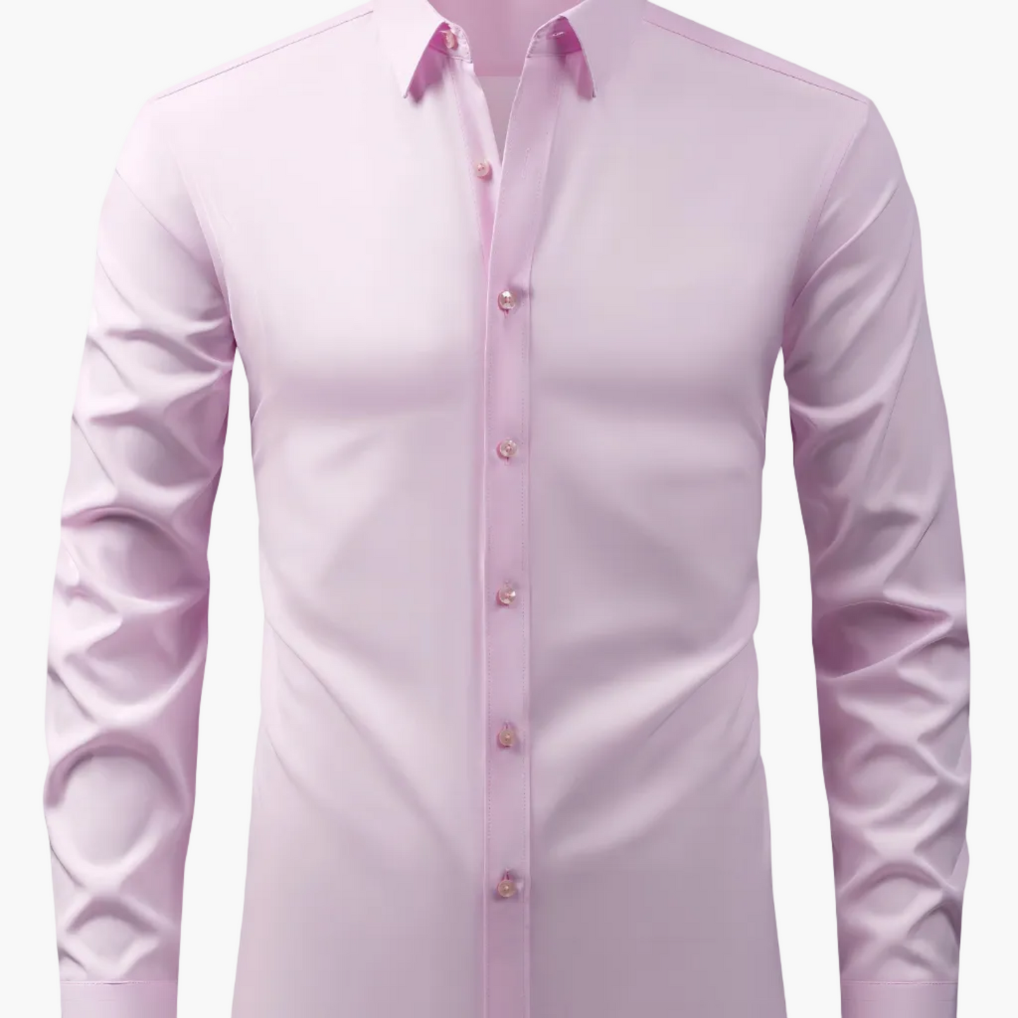 Chemise décontractée business homme coupe slim – Chemise élégante à manches longues pour le quotidien et le bureau
