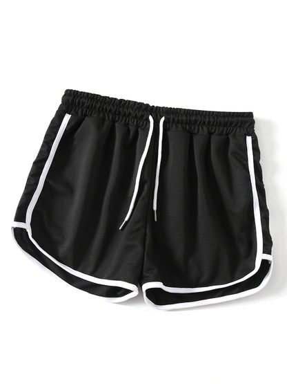 Pantalones cortos deportivos para mujer con cordón – Pantalones cómodos para fitness y tiempo libre para el verano