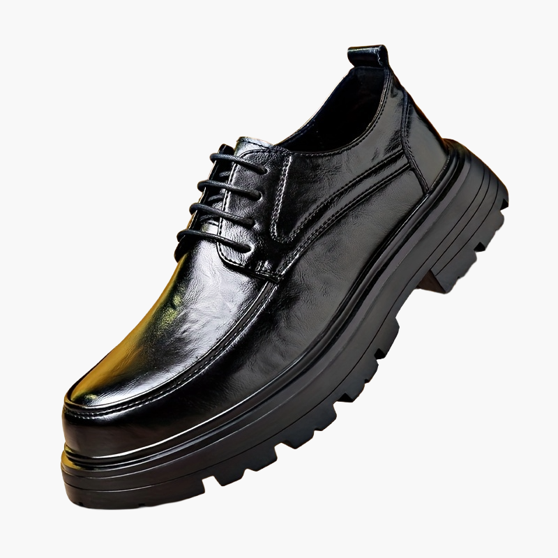 Męskie biznesowe buty sznurowane w stylu vintage na co dzień i do biura