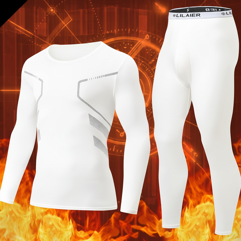 Herren Thermounterwäsche Set Langarmshirt und Hose Wärme Funktionsunterwäsche