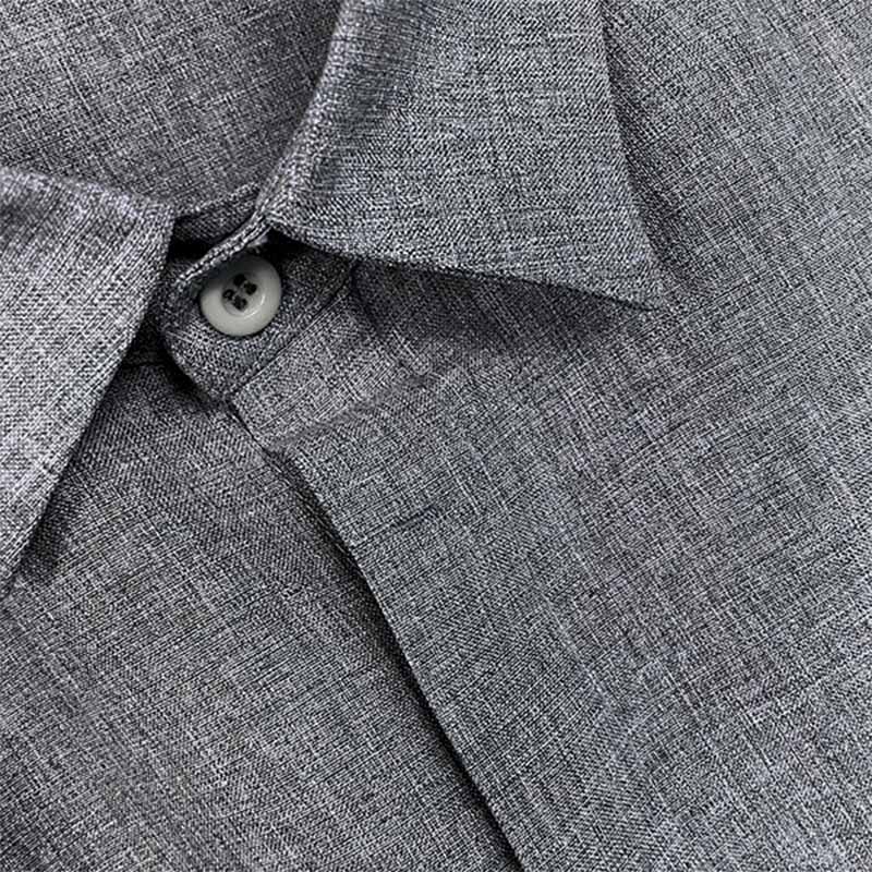 Camisa casual de hombre de manga corta con cuello de solapa – Camisa moderna de verano para el día a día y vacaciones