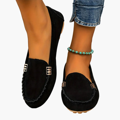 Damskie mokasyny wsuwane wygodne buty na co dzień – elegancki styl loafer do codziennego użytku i do biura