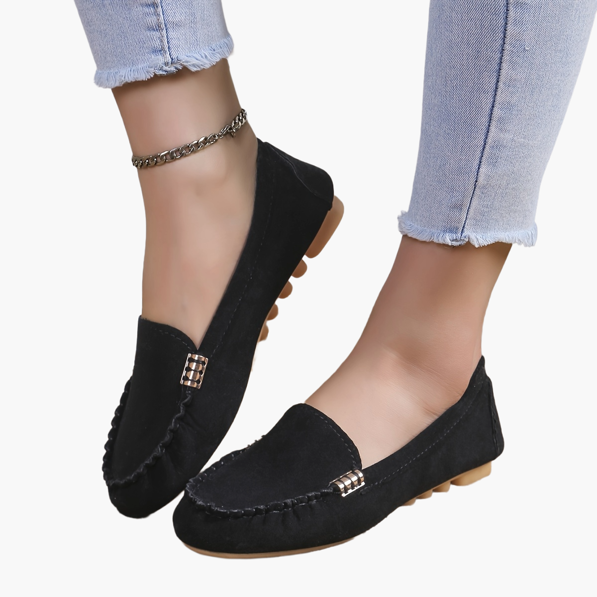 Damen Mokassin Loafer – Bequeme Freizeitschuhe für Alltag und Büro