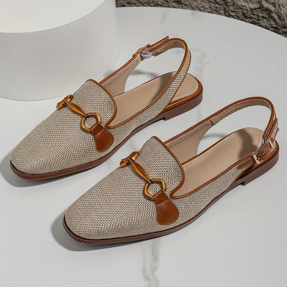 Damen-Slingback-Loafer mit Schnalle – Stilvolle Sommerschuhe für Alltag und Freizeit