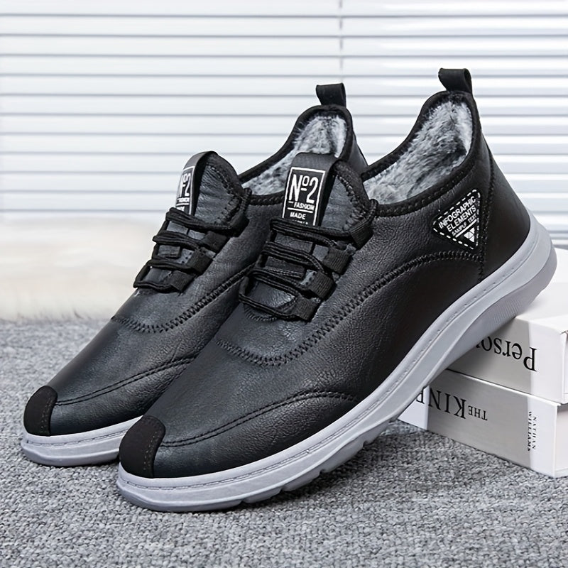 Botas de invierno para hombre con cordones y forro cálido