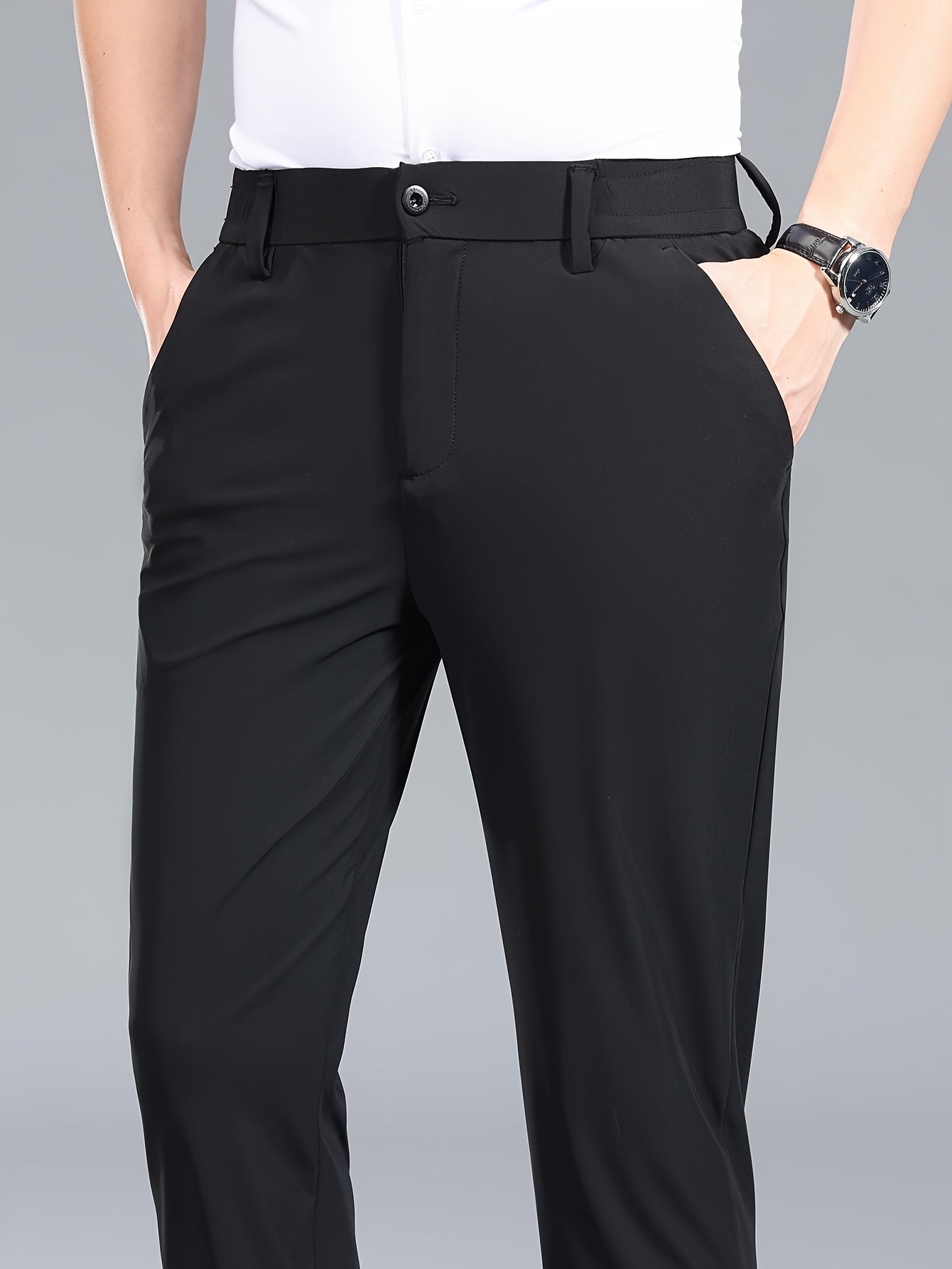Pantaloni da uomo elasticizzati per business – Comodi pantaloni da completo per ufficio e uso quotidiano