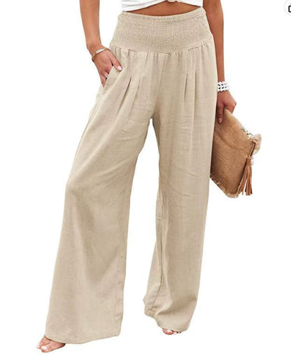 Damen Weitgeschnittene Sommerhose mit Hohem Bund – Relaxed Fit für Freizeit & Urlaub