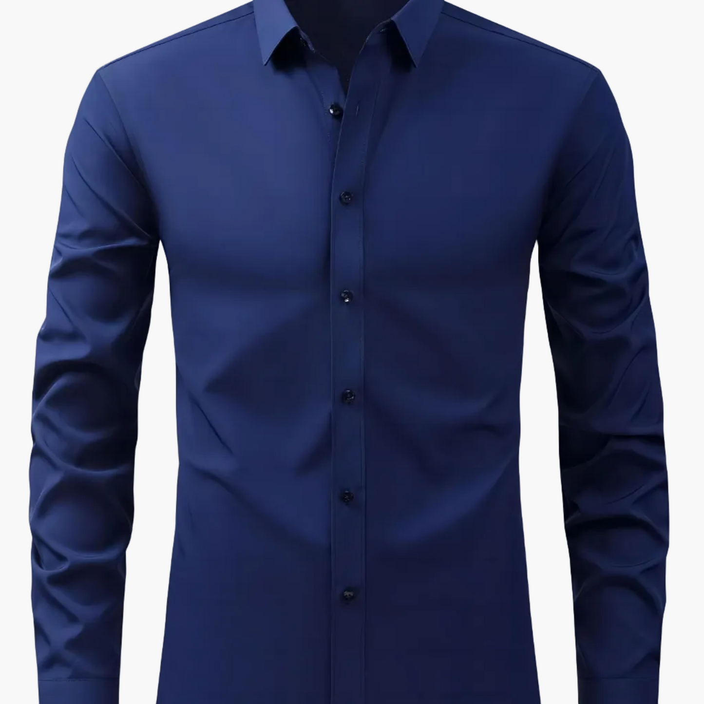 Chemise décontractée business homme coupe slim – Chemise élégante à manches longues pour le quotidien et le bureau