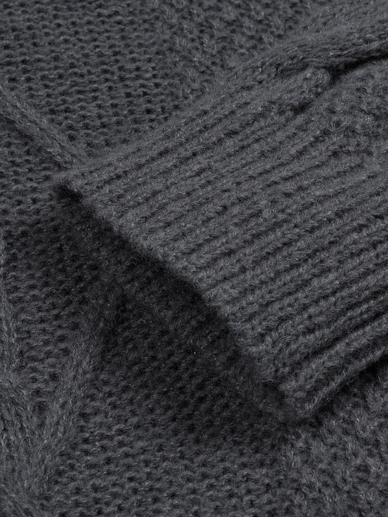 Herren Strickpullover mit Zopfmuster – Lässig, Herbst/Winter, Rundhals, Modernes Design