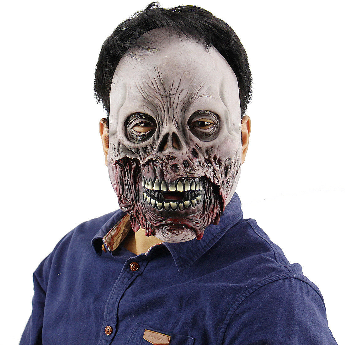 Halloween vampyrdemon-maske for voksne – Skummel utkledning for Halloween-fester og kostymearrangementer