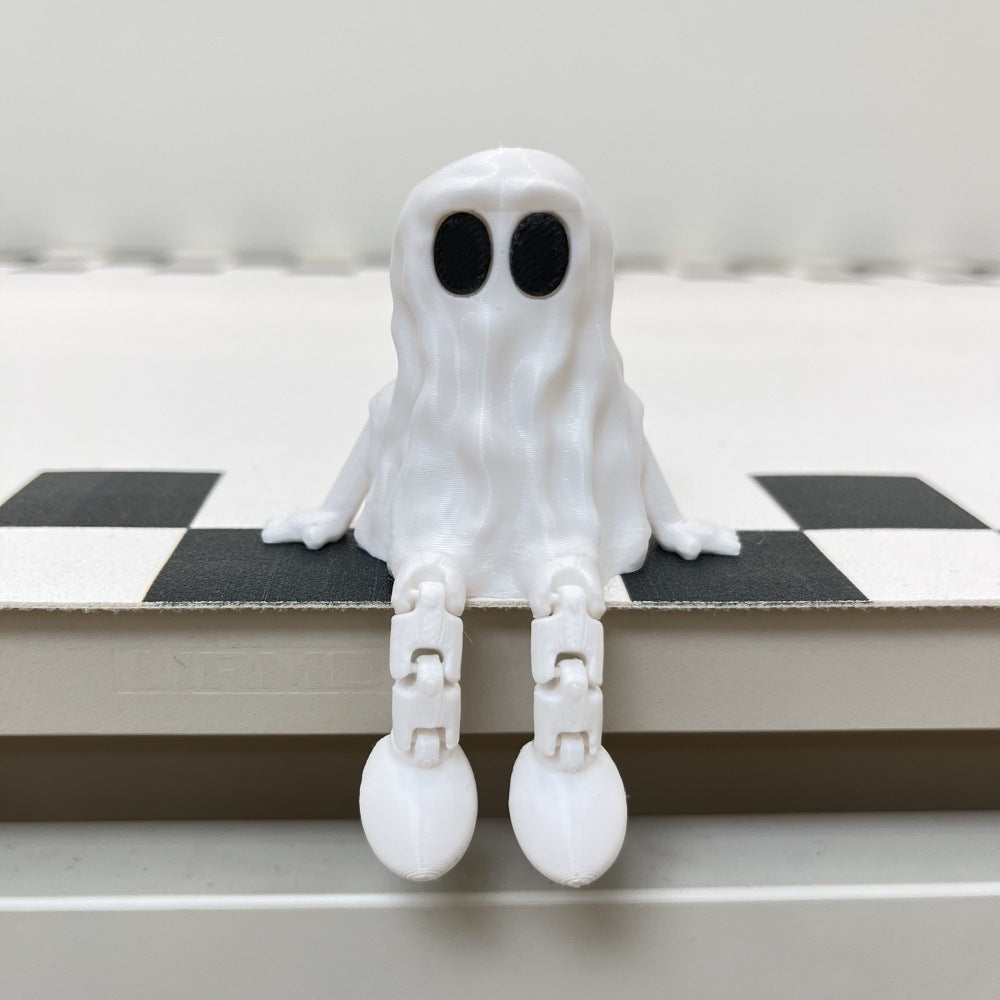 Figurka ducha na Halloween – trójwymiarowa wydrukowana figurka upiorna na imprezę i straszną dekorację