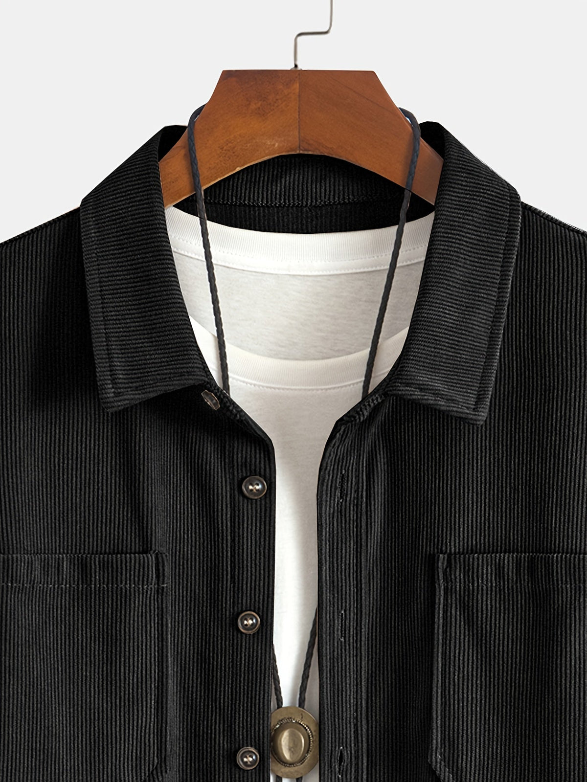 Bryce | Overshirt met lange mouwen, zakken en knopen voor heren