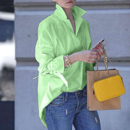 Dame oversized klassisk skjorte – Afslappet business- og fritidslook