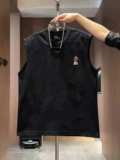Herren Streetwear Tanktop mit Comic-Enten-Motiv – Ärmelloses Urban Fashion Shirt