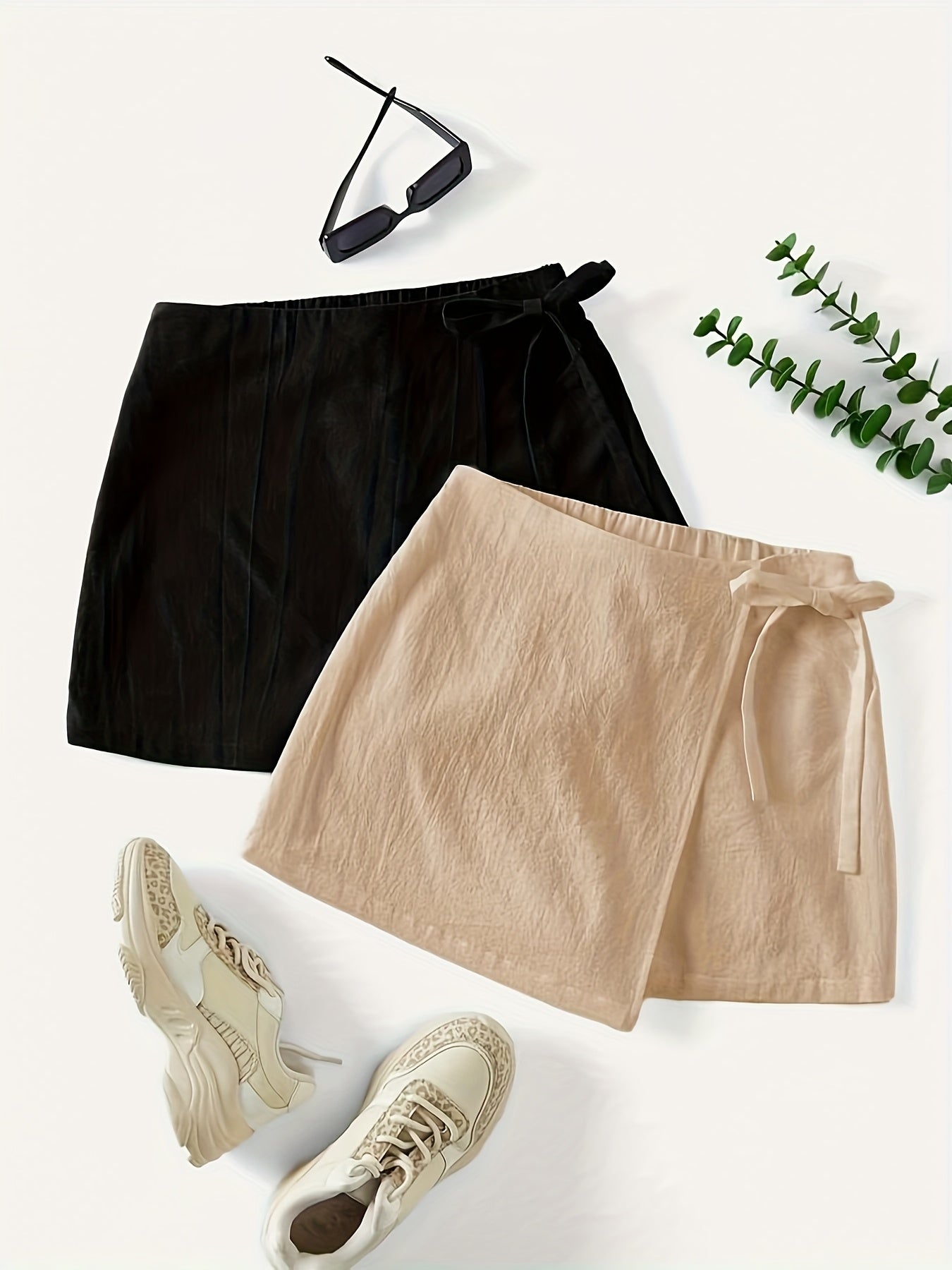Damen Wickelrock und Tanktop Set – Eleganter Sommer-Look für Freizeit und Alltag