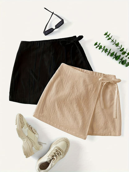 Damen Wickelrock und Tanktop Set – Eleganter Sommer-Look für Freizeit und Alltag
