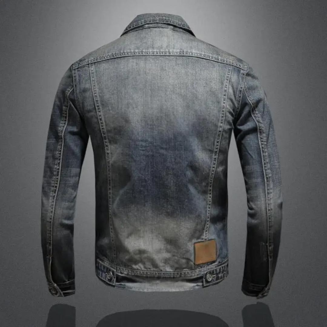 Herre Denimjakke i vintage-stil – Klassisk, afslappet & alsidig