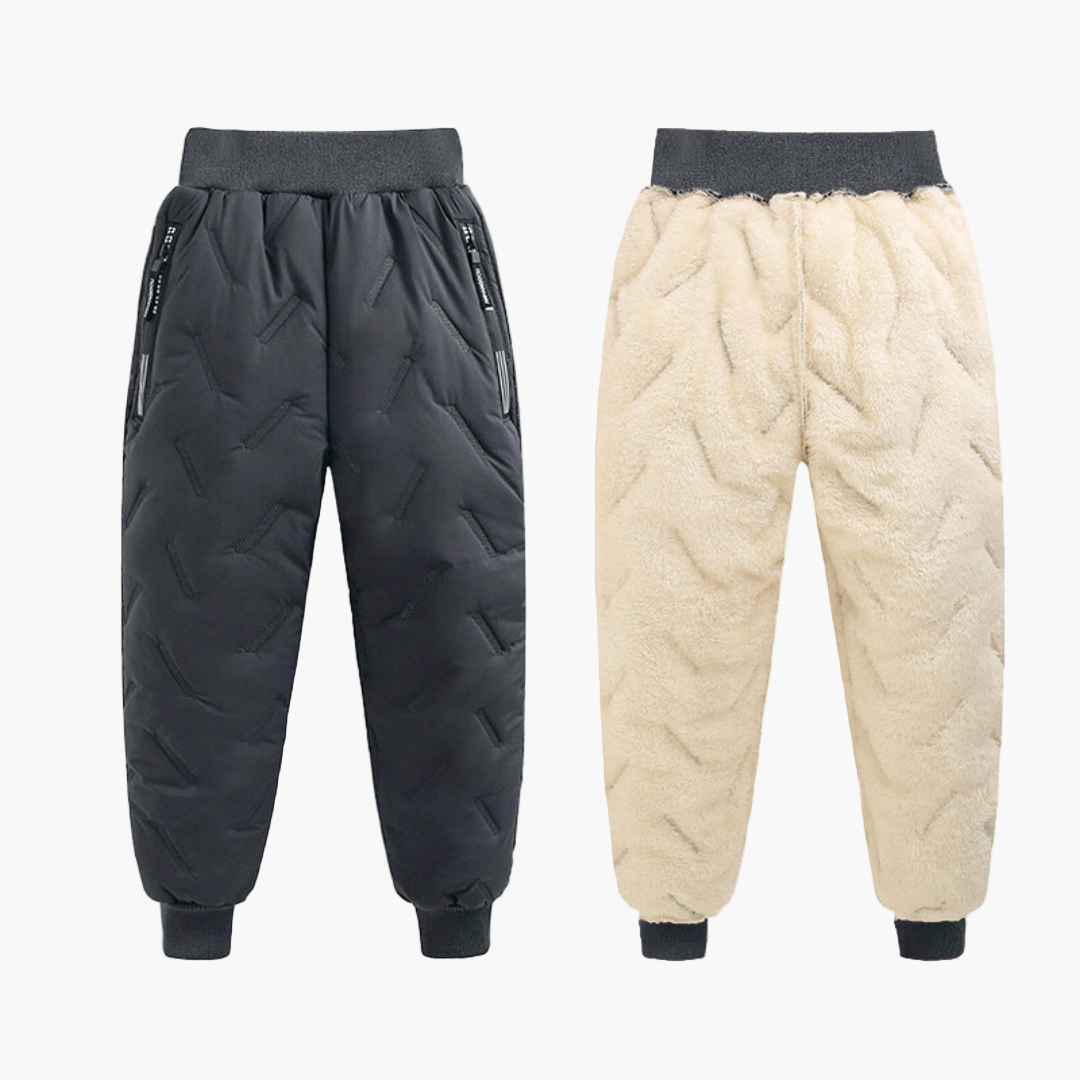 Pantalon thermique d’hiver outdoor enfant – Imperméable et doublé pour garçons et filles – Pantalon de neige sportif pour activités
