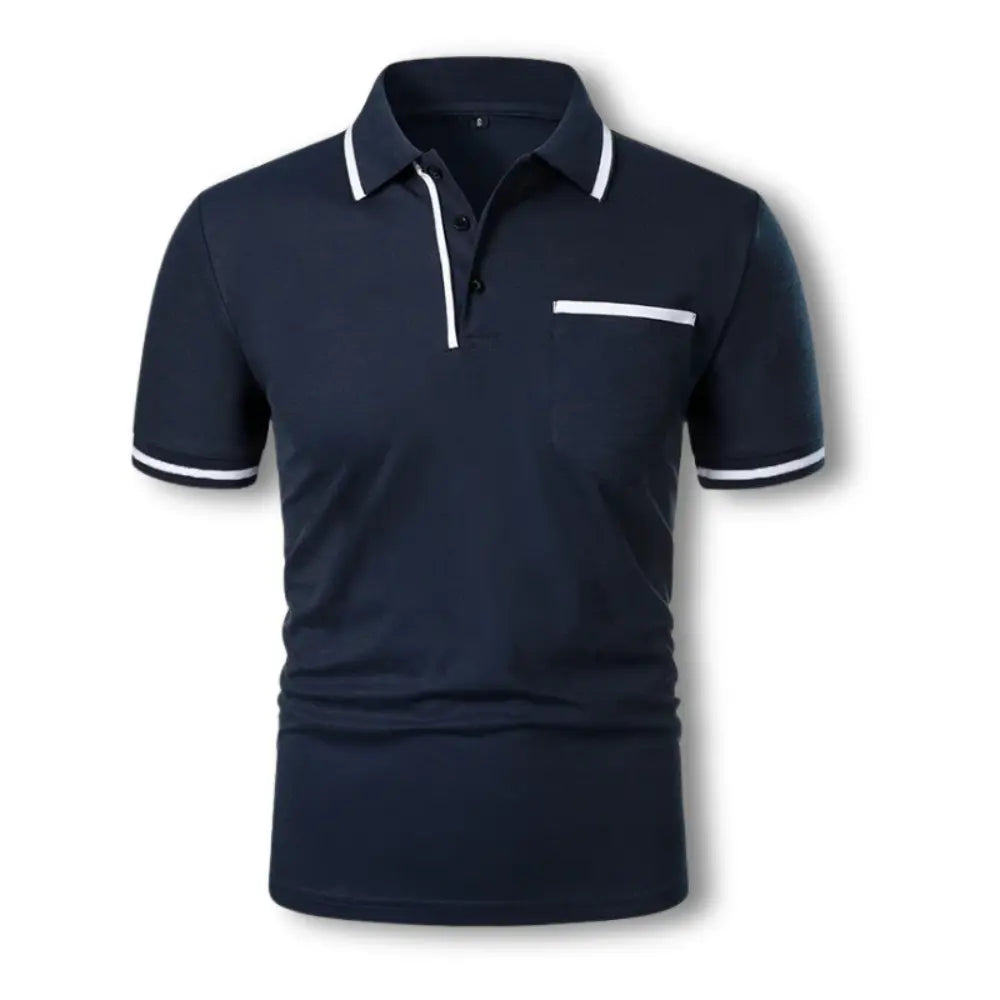 Herre polo skjorte modern fit med kontrastdetaljer – Stilfuld til hverdag og fritid
